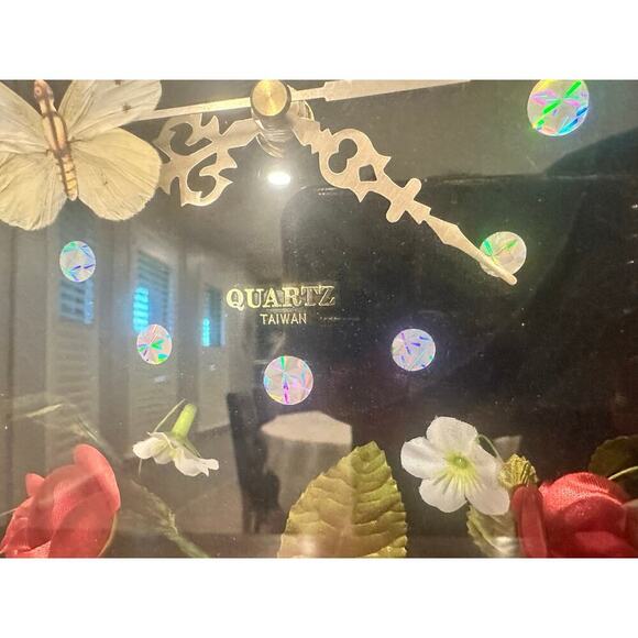 Vintage Syroco Mid Century Shiny Gold Tone Clock Glorious - Picture 2 of 6